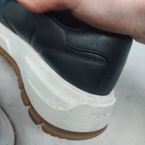 Prada Black Triangle  Logo Runner WOMENS Sneaker - Picture 11 of 12